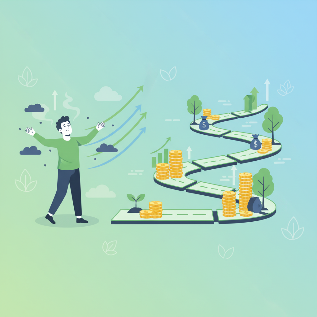 お金の不安をゼロにするロードマップ|5つのステップで経済的自由を目指す